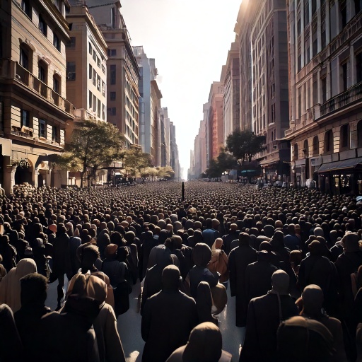 thousands of people